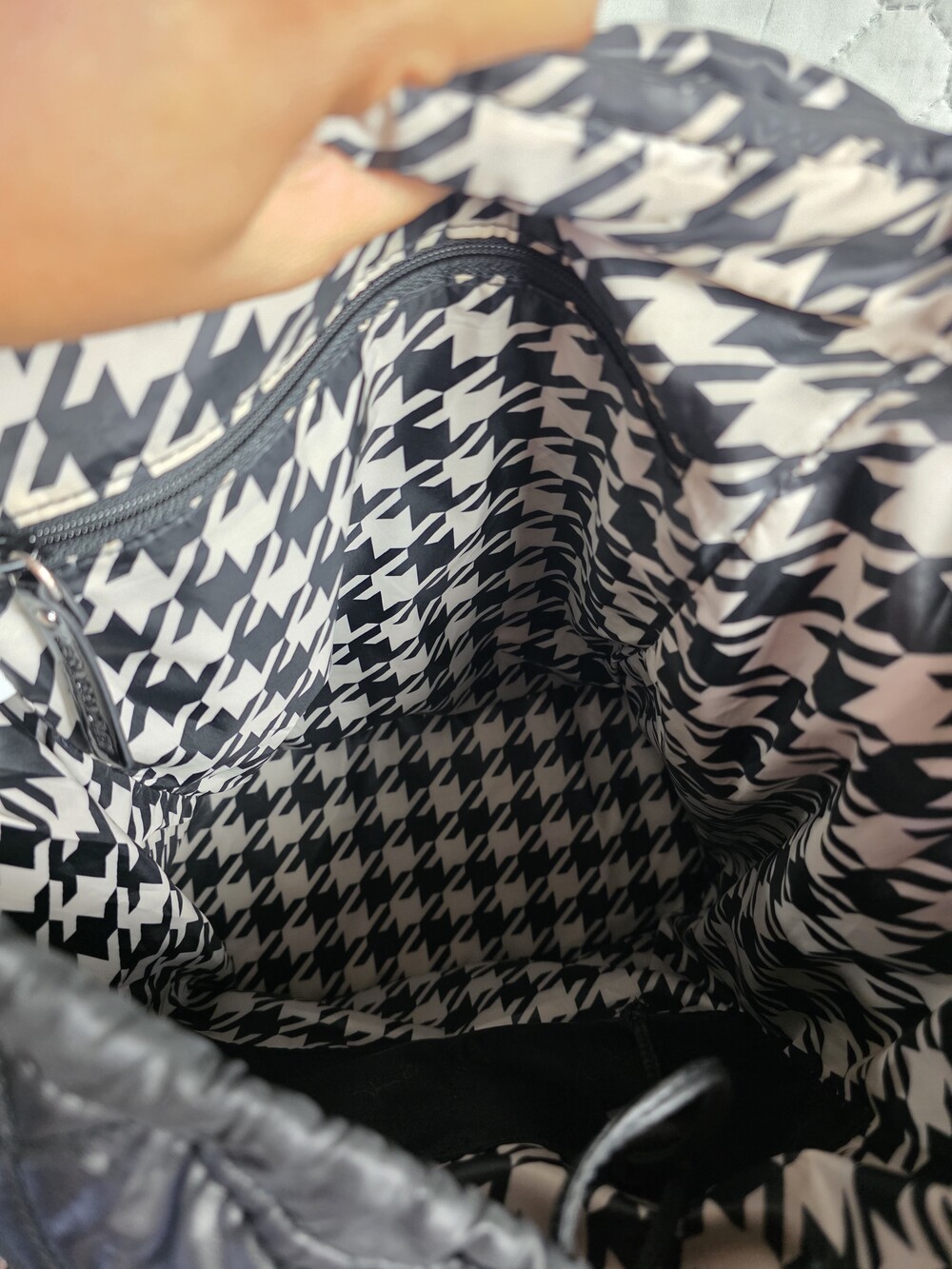 Vera Bradley Ultimate Backpack Solid Black Quilted Multipocket - Picture 8 of 10